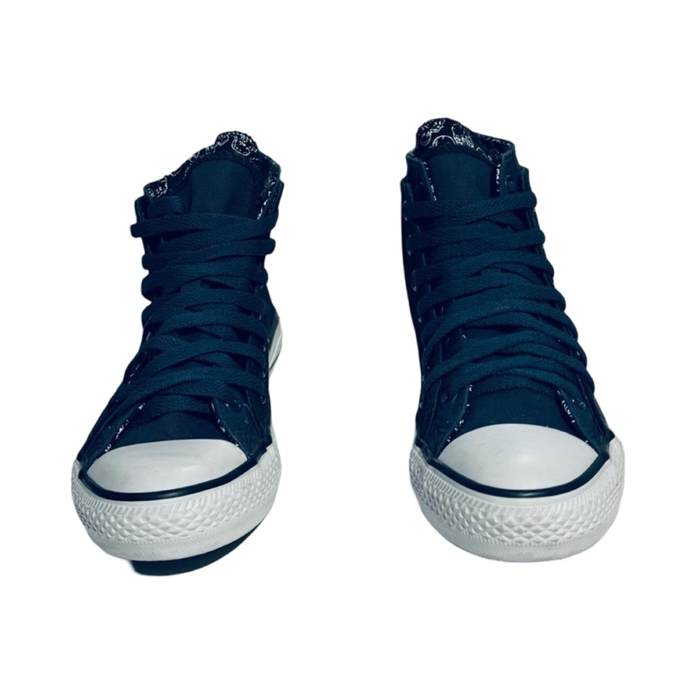 Navy Blue High-Top Sneakers Unisex - Picture 3 of 12